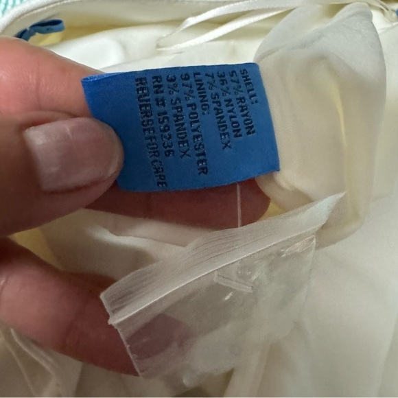 J. McLaughlin Newman Pants Trousers Wide Leg Pleated Size 6 Cream Nautical Work - Picture 6 of 12